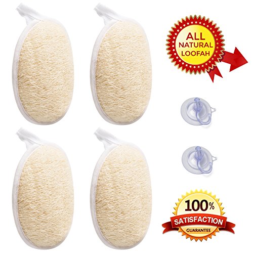 best loofah sponges reviews - 9. Bergman Kelly Exfoliating loofahh Pads (4 Pack)