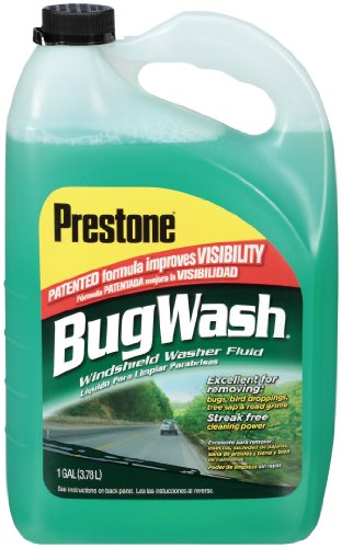 best windshield washer fluids reviews- prestone bugwash washer fluid