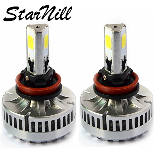 best LED Headlight bulbs - Starnill LED Headlight Conversion Kit - All Bulb Sizes - 80W 7200LM COB LED - Replaces Halogen & HID Bulbs (H11)