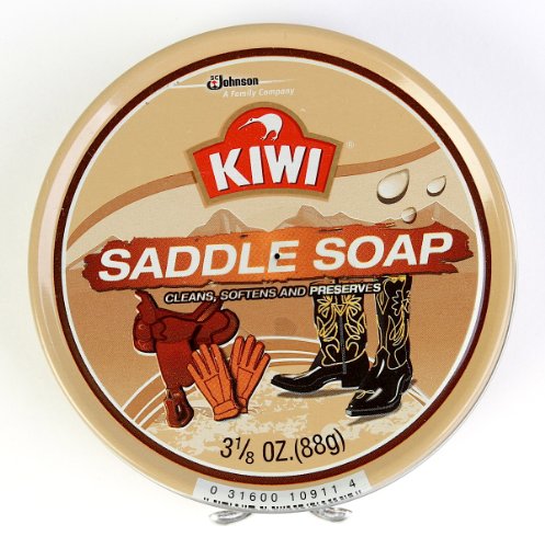 best leather cleaners reviewed - Kiwi Saddle Soap, 3-1/8 oz