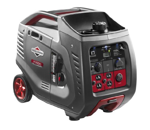 best rv generators Reviewed - Briggs & Stratton 30545 P3000 PowerSmart Series Portable Inverter Generator with (4) 120-Volt AC Outlets