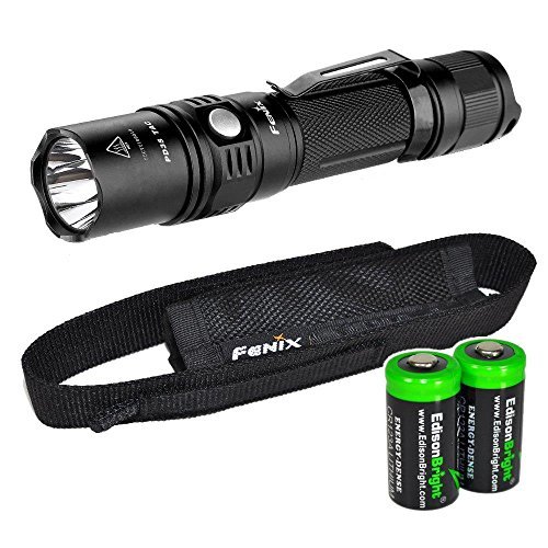 Brightest Flashlight reviewed - Fenix PD35 TAC 1000 Lumen CREE XP-L LED Tactical Flashlight with Two EdisonBright CR123A Lithium Batteries