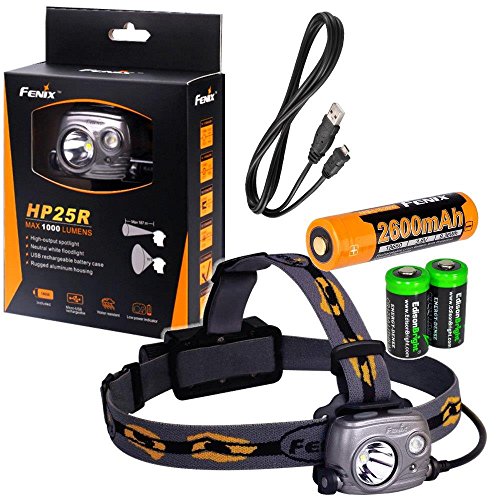 Brightest Headlamps reviewed - Fenix HP25R CREE XM-L2 U2 LED Headlamp